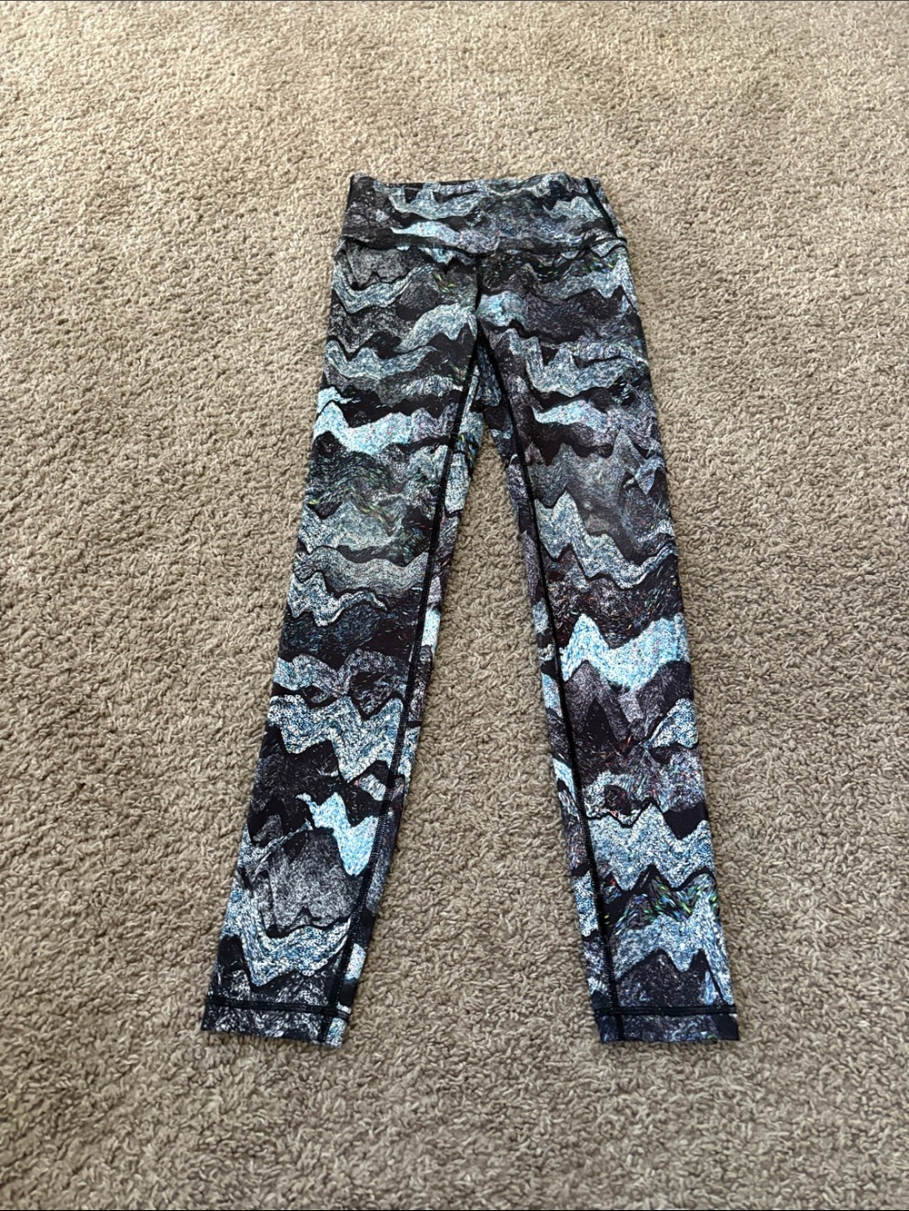 Ivivva Girls' Multi-Color Abstract Print Leggings